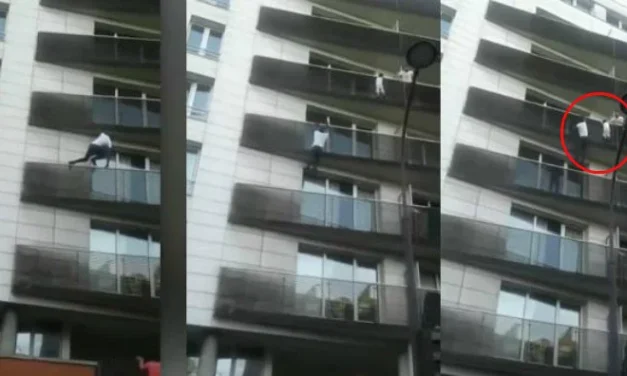 Demi 3 Anak, Ibu Ini Nekat Panjat Lantai 6 Apartemen!